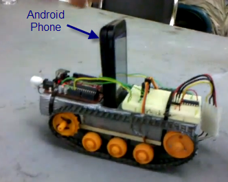 android phone robot